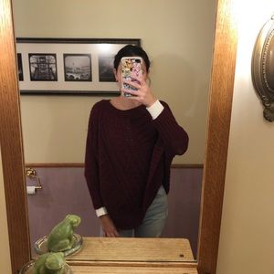 Anthropologie wool poncho